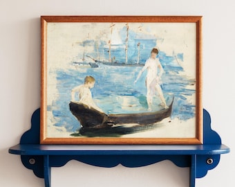 Henry Scott Tuke Seascape Study: August Blue, Male Figurative Art Print