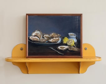 Oysters Art Print: Édouard Manet Still Life, French Kitchen Decor