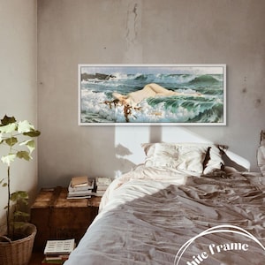 Birth of Venus Print – 19th Century Goddess, Nautical Art white canvas frame