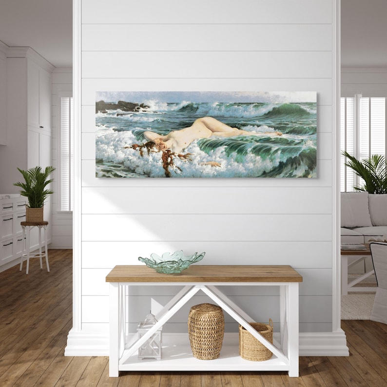 Birth of Venus Print – 19th Century Goddess, Nautical Art ready-to-hang canvas