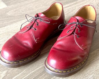 Vintage Dr. Martens red suede platform oxfords size 13 Dr. Martens | Shoes | Dr Martens B63 Brown Leather Square  main image 2