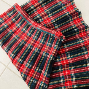 Mackintosh Wool Plaid Kilt Skirt / Vintage 1980s Pleated Tartan Woollen ...