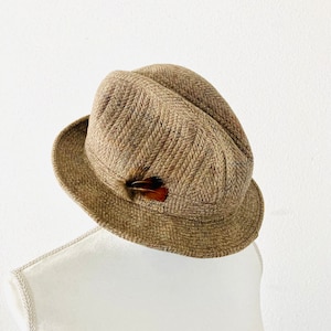 White Canvas Straw Trilby Hat for Men Unisex Short Brim Hat Fedora Hat  Fedora Hat Pork Pie Trilby Summer Hat Canvas Fedora Hat unisex 
