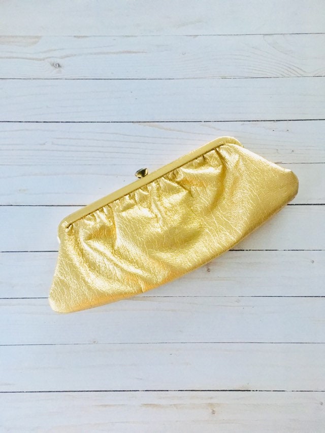 50s Gold Fabric Foldover Clutch Purse – Better Dresses Vintage