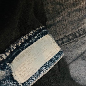 ZELDZAME Wrangler Blue Jeans / Vintage jaren 1990 hoge taille Silverlake jeans denim broek maat 28 x 28 afbeelding 7