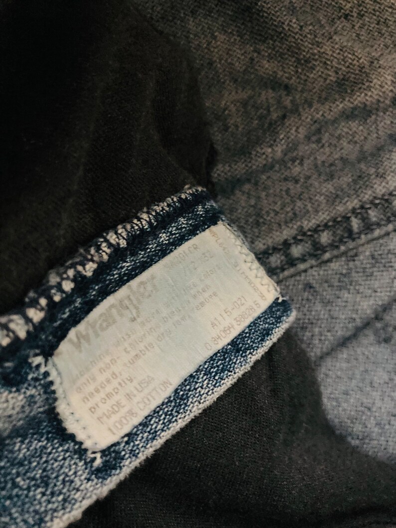 ZELDZAME Wrangler Blue Jeans / Vintage jaren 1990 hoge taille Silverlake jeans denim broek maat 28 x 28 afbeelding 7