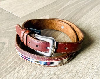 Belt-women’s Brighton “like” belt size medium Brighton | Really Tough Reversible Belt in Black – Giddy Up  main image 2