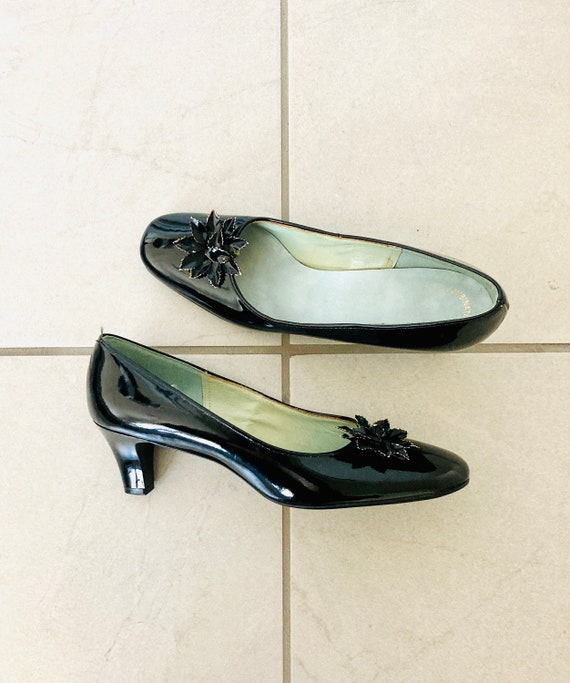 barocco patent leather pumps