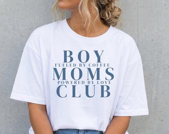 Boy Moms Club Shirt , Geschenk für werdende Mütter, Jungen Mama T-shirt, Geschenk zur Geburt, Boy Mama Tshirt, Muttertagsgeschenk Jungs Mama