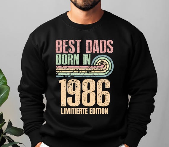 40 Geburtstag Papa Retro Pullover – 1986 Vintage Sweatshirt Geschenk – 40 Jahre Hoodie für Papa / Herren – Sweatshirt für Ehemann