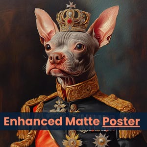 Ritratto personalizzato di un animale domestico reale, ritratto regale rinascimentale, regali divertenti per animali domestici, regalo di Natale, gatto, cane, perdita di un animale domestico di un re e di una regina