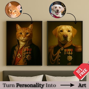 Custom Pet Portraits, Customer Custom Pet Gift Personalized, Living Room Wall Art Decor Prints, Personality Pet Gift, Personalized Pet Gift