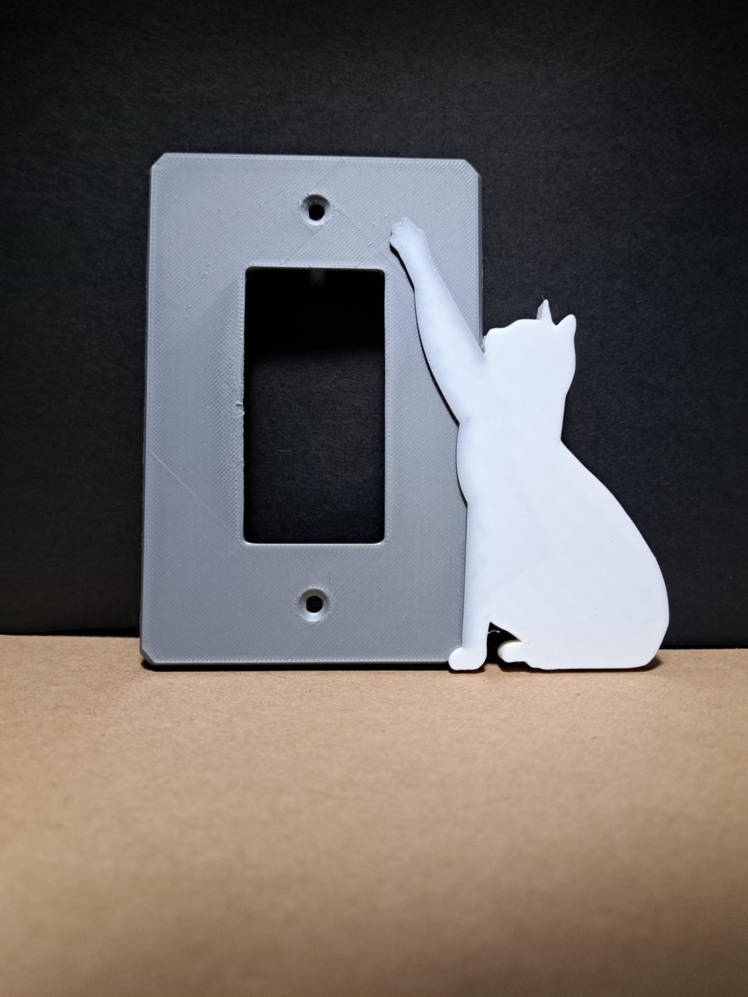 Cat Stretch Outlet Cover 2 Pk, Customizable Duplex Wall Plates Kit - Etsy