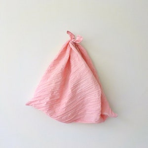 Crushed Pink Reusable Shopping Origami Bag Foldable Market Bag Eco-friendly Shopper Fold-Up Tote Bag by OnePerfectDay image 3