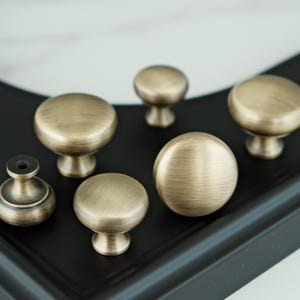 Belmont Knob | Solid Brass Cabinet Knobs, Kitchen and Bathroom drawer handle