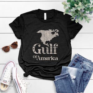 Golf von Amerika Tshirt, Golf von Amerika Shirt Retro Trump Shirt, Sommer Grafik T-Shirt Vintage 90er Jahre Strand Karte Kurzarm Unisex T-Shirt