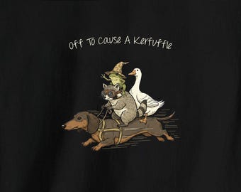 lustiges lustiges Dackel-Frosch-Waschbär-T-Shirt lustiges lustiges Gänse-Kurzarm Unisex T-Shirt