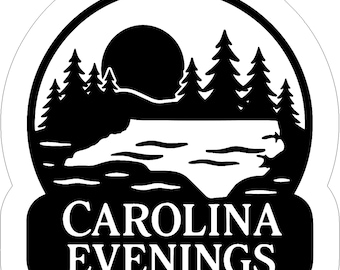 Carolina Evening Sign NC Mountains SVG laser file