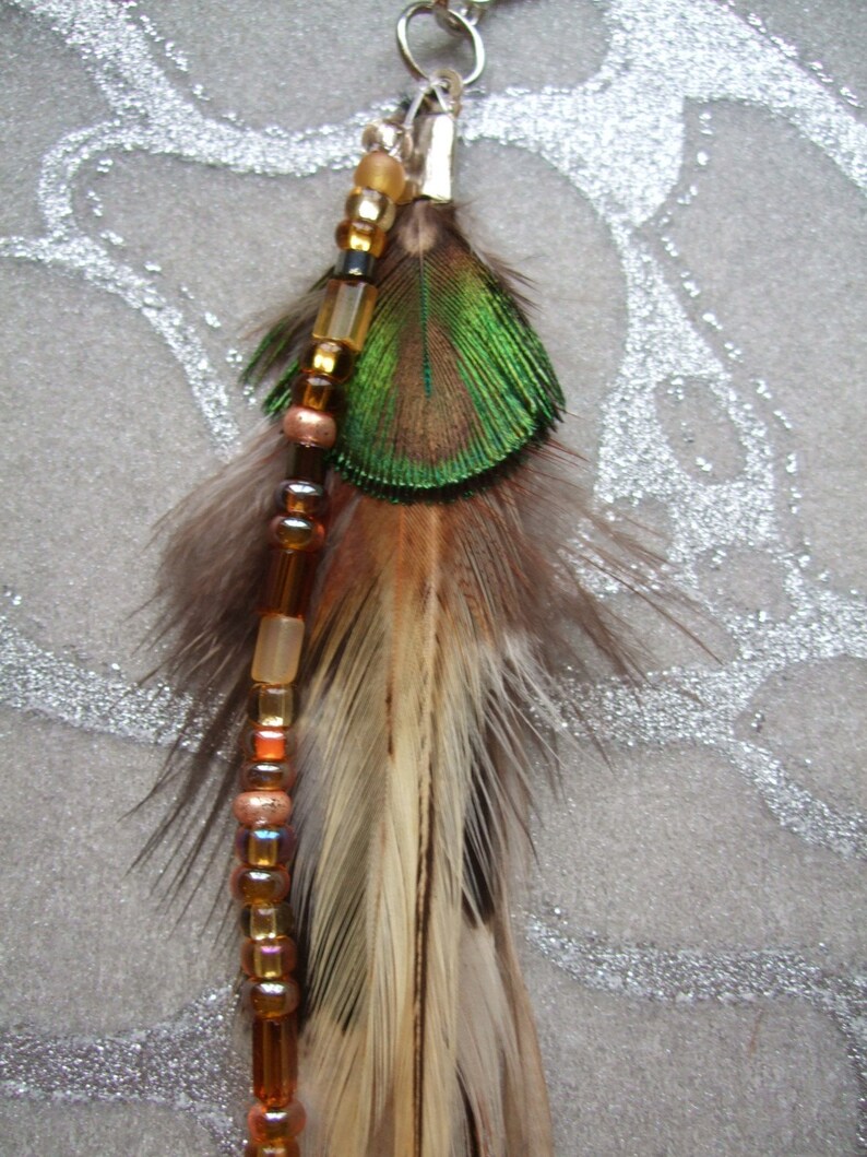 METZ Feather Hair Extension Clip Natural Colored Feathers & Etsy