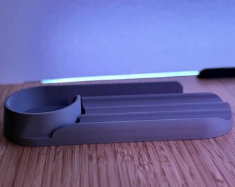 Desk Organizer for Pens Phone and Office Supplies Modern Storage Solution Unique Gift for Him Stylish Office Accessory 3D Printed