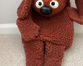 Marionnette à main Rowlf Muppet vintage #852 Fisher Price Jim Henson 1977