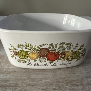Vintage Corning Ware Spice of Life 1 1/2 Quart Casserole A 1 1/2 B - No Lid