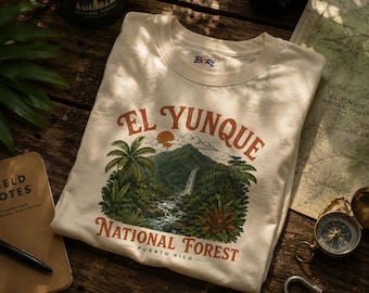 El Yunque National Forest Shirt, Puerto Rico T-Shirt, Vintage National Park Tee, Tropical Rainforest Hiking Gift, Nature Lover