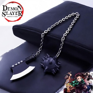 40cm Demn SIayer Sword Keychain - Gyomi Himejma Nichirin Blade - Anime Gift, Collectible Weapon Model for Fans & Boys Tanjiro, Zenitsu