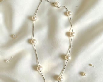 Freshwater Pearl Silver Necklace