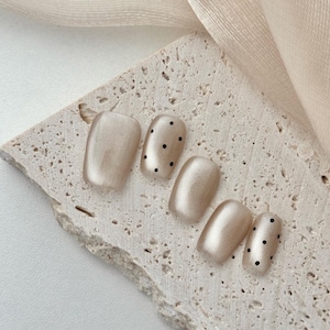 Press on Nails, Cat eye, Everyday wear, Simple and Elegant, Reusable