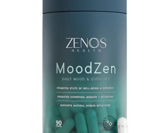 Zenos Health MoodZen Wellness Supplement: USA-Made Stress & Balance Support