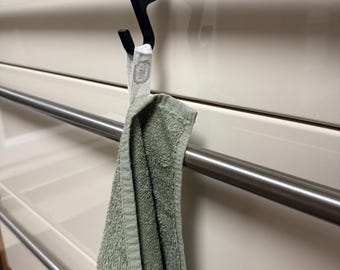 Camping Hook Clip Black 2-Pack – 3D Printed Organizer for Outdoor & Home