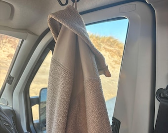 Motorhome Hooks Grab Handles without Drilling | Camper Wardrobe Organizer | Caravan Vanlife Accessories | Jacket & Bag Hooks | Set of 2, 4, or 6