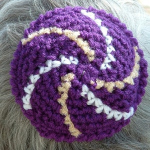 Headpiece Yarmulke Kippot Purple Gold White Maroon Mitzvah Hat Formal Free Ship U.S.