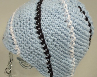 Mens Womens Hats Beanies Team Colors Custom Pom Tarheel Blue White Free Ship U.S.