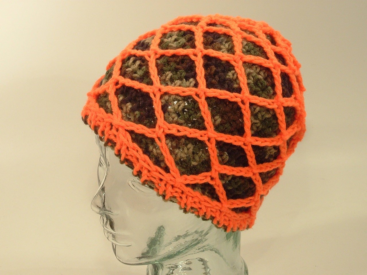 Mens Womens Hat Beanie Cap Camo Blaze 