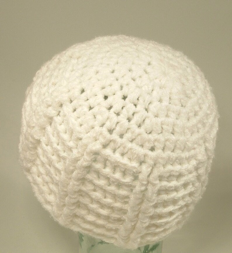 Womens Hat Beanie Red Chunky Texture Cable Basket Weave Crochet Free Ship U.S.