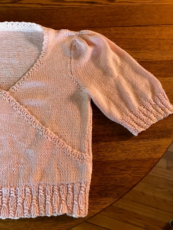 Hand Knit Sweater Vintage 1980's Women's Pullover… - image 10
