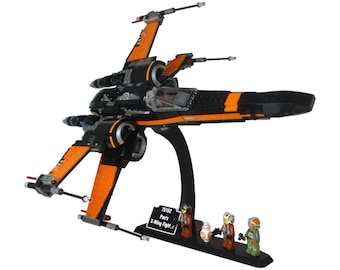 Supporto espositore per LEGO Star Wars XWing 75102 75301 / 4 slot per minifigure