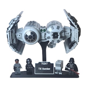 Support Display Stand for LEGO Star Wars 75347 TIE Bomber / 4 minifigures slots