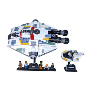 Displaystandaard voor LEGO Star Wars 75357 Ghost & Phantom II / 5 sleuven voor minifiguren