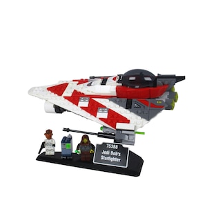 Support Display Stand for LEGO Star Wars 75388 Jedi Bob's Starfighter / 0-3 minifigures slots