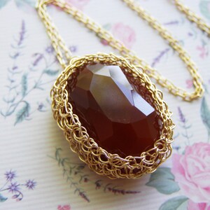 Carnelian Pendant, Carnelian Necklace, Gemstone Necklace, Red Carnelian Necklace, Red Gemstone Necklace, Long Pendant Necklace