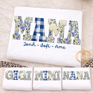 Patchwork Floral Mama Png Bundle, mama, mimi, gigi, nana Faux Embroidered png, Varsity Png, Quilt Patchwork Mama Png, Cottagecore, mama png