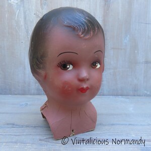 Poupard ancien rare en papier maché - Collection