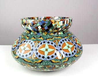 Jean Gerbino Mosaic Vase, Vallauris, France, C. 1960 - Etsy