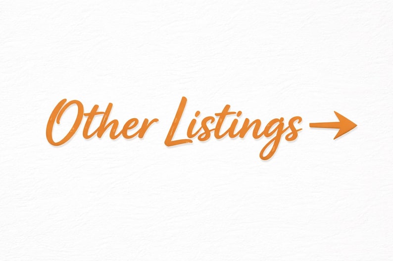 May include: The text Other Listings is written in a cursive orange font on a white background. To the right of the text is an orange arrow pointing to the right. The background has a subtle, light-colored, wavy, or rippled texture.