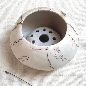 Raku Pottery Ceramic Bowl: Wabi Sabi Art Vessel