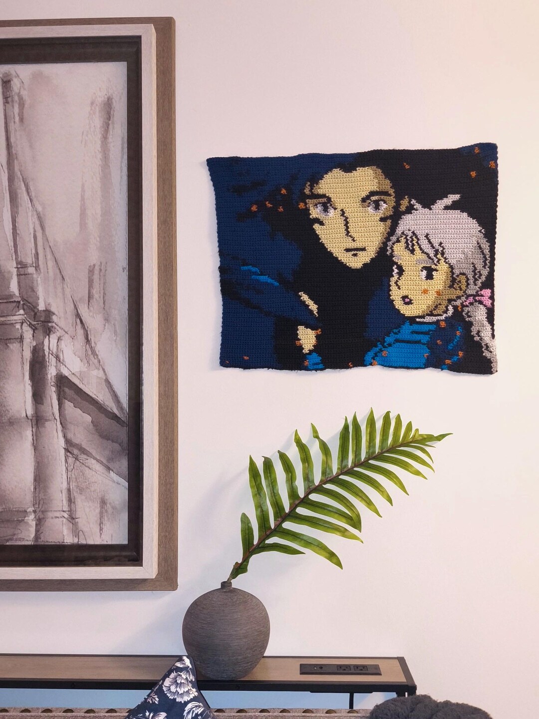 Howl & Sophie Crochet Pattern: Howl's Moving Castle Tapestry (PDF ...