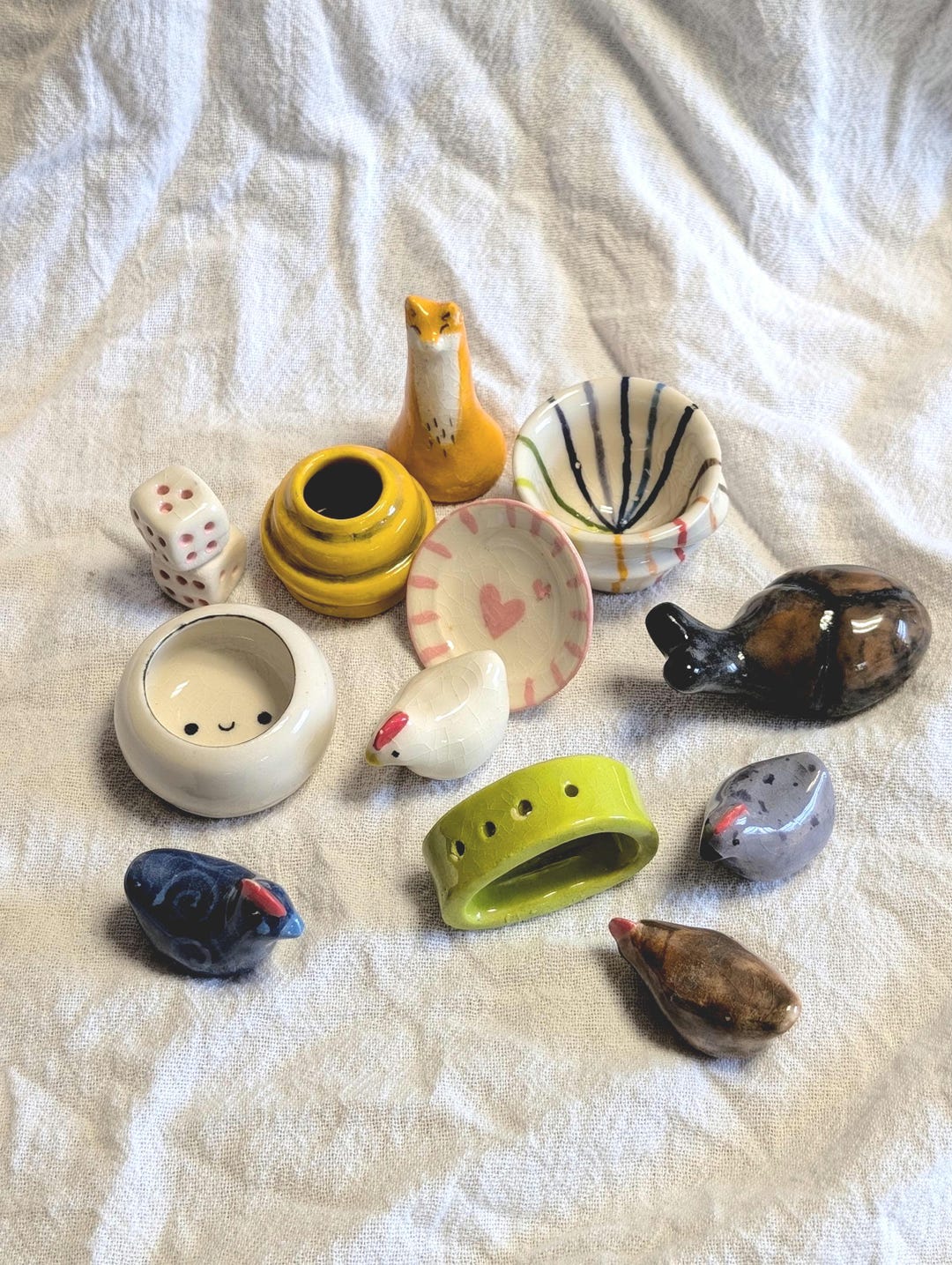 Handbuilt Ceramic Minis - Etsy